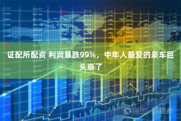 证配所配资 利润暴跌99%，中年人最爱的豪车巨头崩了