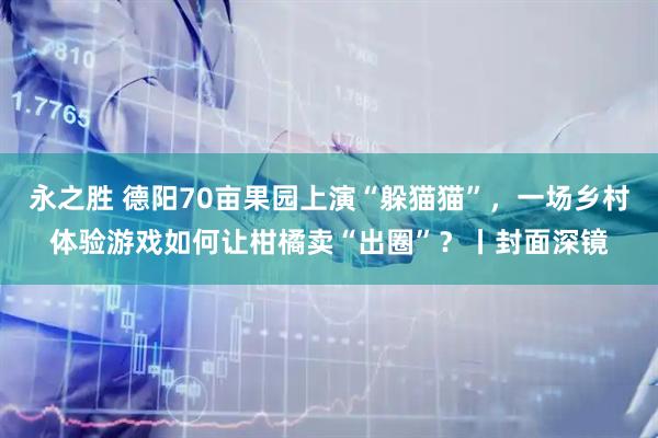 永之胜 德阳70亩果园上演“躲猫猫”，一场乡村体验游戏如何让柑橘卖“出圈”？丨封面深镜