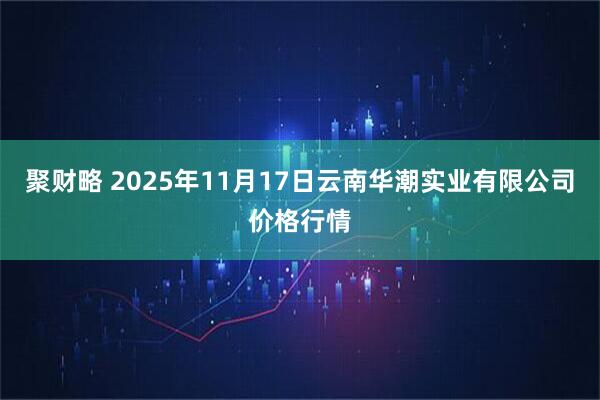 聚财略 2025年11月17日云南华潮实业有限公司价格行情